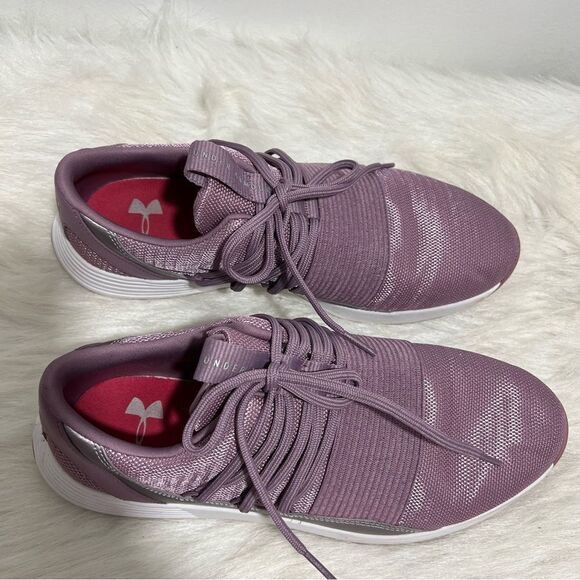 Under Armour Purple Lightweight Breathable Lace Up Running Shoes -- BB167 - Picture 5 of 12